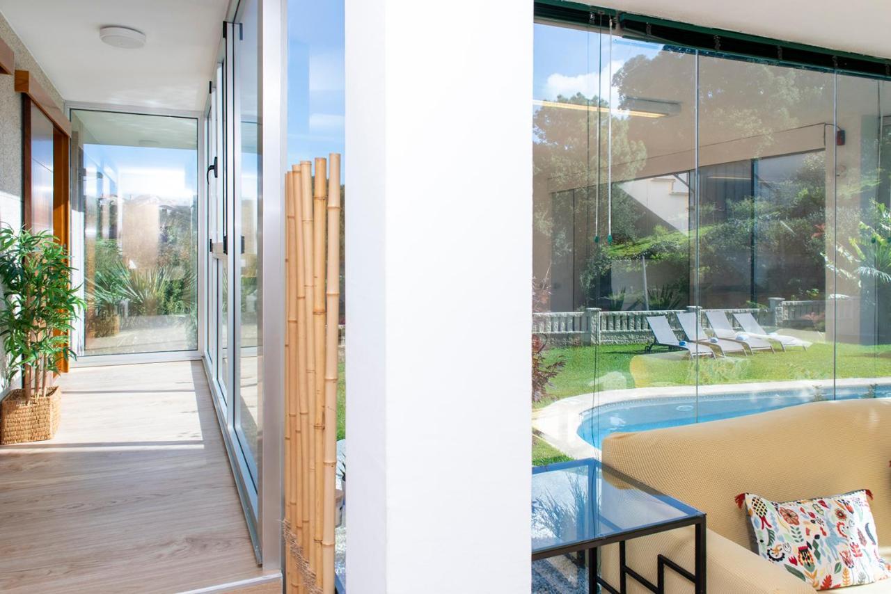 Villa Casa El Castanal Con Piscina Privada Vigo Esterno foto