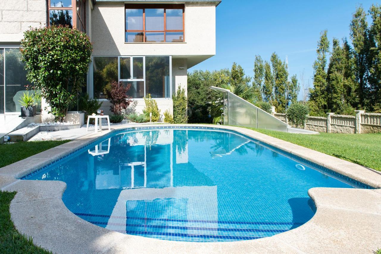 Villa Casa El Castanal Con Piscina Privada Vigo Esterno foto